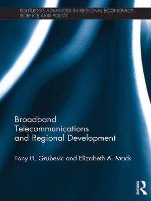 cover image of Broadband Telecommunications and Regional Development